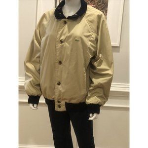 Lacoste Classic Jacket Reverses Navy And Beige  Mens Large